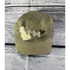 Disney Parks Mickey Mouse Steamboat Willie Military Style Distressed Hat Cap